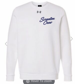 White Under Armour Men's Icon Crew with Logo - USCR