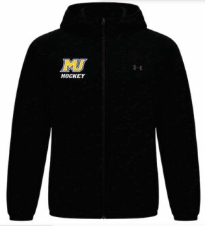 Black Under Armour Unstoppable Fleece Full-Zip Jacket with Logo- MUHK