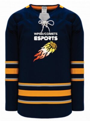 SCRANTON Navy & White Men's & Youth Hockey Jersey with Logo - WPSD