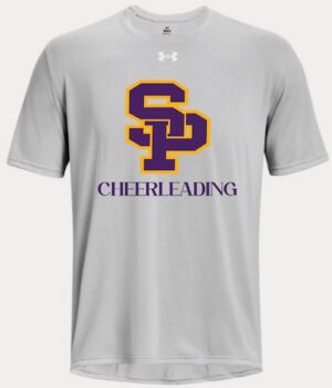 Mod Grey Under Armour Men's & Women's Short Sleeve Tee with Logo - SPCH