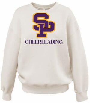 Cream Women's Oversize Crew with Logo - SPCH