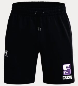Black Under Armour Men's Icon Fleece Shorts with Logo - USCR