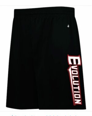 Black Men's & Youth Badger B-Core Shorts with Logo - VLTN