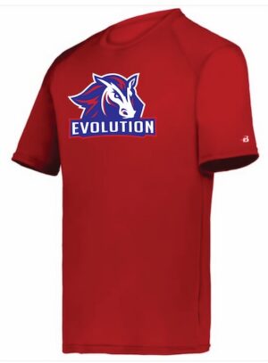 Red Men's, Women's & Youth Badger B-Core Short Sleeve Tee with Logo - VLTN