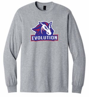 Sport Grey Men's & Youth Cotton Long Sleeve Tee with Logo - VLTN