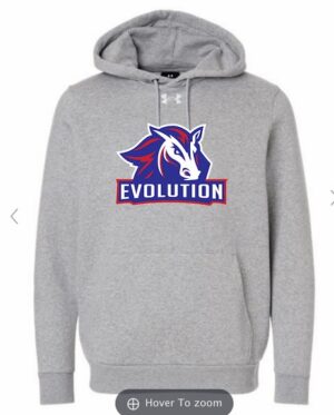 Mod Grey Under Armour Men's & Youth Icon Hoodie with Logo - VLTN