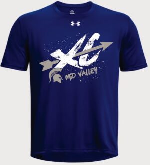 Royal Blue Under Armour Team Tech T-Shirt with Logo - MVXC