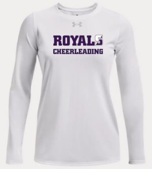White Under Armour Men's & Women's Long Sleeve Tee with Logo - USCH