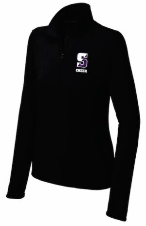 Black Men's & Women's Flex Stretch 1/4 Zip with Logo - USCH